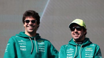 Lance Stroll y Fernando Alonso