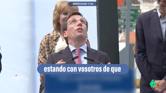 La buena noticia de Iñaki López a los vecinos afectados por las palomas en Madrid tras la cagada a Almeida Más Vale Tarde analiza el divertido momento en el que una paloma se caga en la cabeza de José Luis Martínez-Almeida durante un acto. Iñaki López ironiza recordando las quejas de los vecinos de Delicias por la concentración de estas aves.