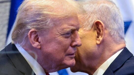 Donald Trump, con Benjamin Netanyahu