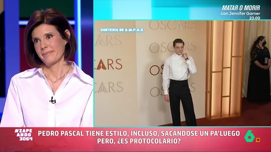 María José Gómez y Verdú sentencia el gesto de Pedro Pascal quitándose un pa'luego en los Oscars María José Gómez y Verdú analiza lo que para ella ha sido uno de las agresiones más flagrantes al protocolo de estos premios Óscar. Los protagonistas, Pedro Pascal y su pa'luego. En este vídeo, explica cómo debería haber actuado.