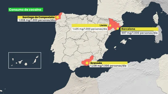 Mapa de la droga en España Mapa de la droga en España