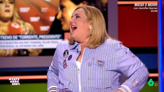 La periodista ha participado en la &uacute;ltima pel&iacute;cula de Santiago Segura: 'Torrente, presidente'. Pilar ha compartido con los zapeadores como ha sido esta experiencia. 