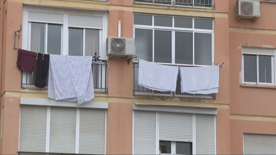 Ropa tendida en Torremolinos