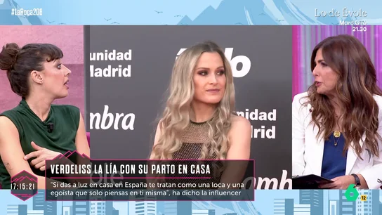 Nuria Roca responder a Verdeliss tras afirmar que un parto en casa "no es menos seguro": "Lo que no puedes hacer es afirmar cosas que no son ciertas" Nuria Roca responder a Verdeliss tras afirmar que un parto en casa "no es menos seguro": "Lo que no puedes hacer es afirmar cosas que no son ciertas"