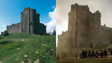 Castillo de Doune, en Escocia, y castillo de Leoch en Outlander