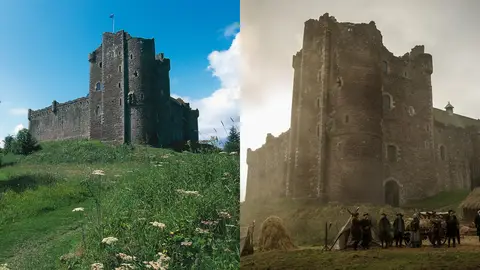 Castillo de Doune, en Escocia, y castillo de Leoch en Outlander Castillo de Doune, en Escocia, y castillo de Leoch en Outlander