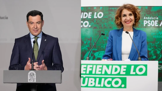 Juanma Moreno y María Jesús Montero Juanma Moreno y María Jesús Montero