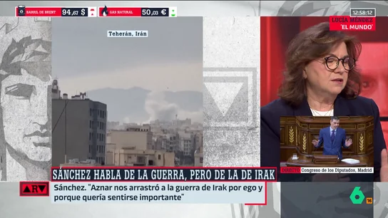 Lucía Méndez: "Sánchez ha encontrado en el 'no a la guerra' un clavo ardiente" Lucía Méndez: "Sánchez ha encontrado en el 'no a la guerra' un clavo ardiente"