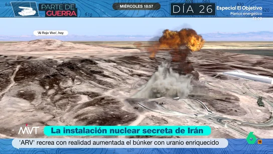 Juanjo Fernández explica "la bomba de EEUU" para usar contra el búnker de uranio de Irán: "Es capaz de penetrar hasta 80 metros" Juanjo Fernández explica "la bomba de EEUU" para usar contra el búnker de uranio de Irán: "Es capaz de penetrar hasta 80 metros"