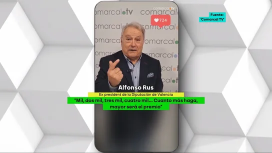 "10.000, 11.000, 12.000 euros, dos millones de pelas": Alfonso Rus reaparece para intentar hacer humor y recordar su implicación en el caso Imelsa "10.000, 11.000, 12.000 euros, dos millones de pelas": Alfonso Rus reaparece para intentar hacer humor y recordar su implicación en el caso Imelsa