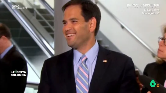 Blas Moreno afirma que el objetivo de Marco Rubio es "acabar con el régimen cubano y sus aliados, Venezuela y Nicaragua" Rubio lleva le exilio de sus padres cubanos por bandera. Pero, aunque afirma que llegaron a Estados Unidos en 1959, el 'Washington Post', desvelaba que, en realidad, abandonaron la isla en 1956, durante el régimen de Batista.