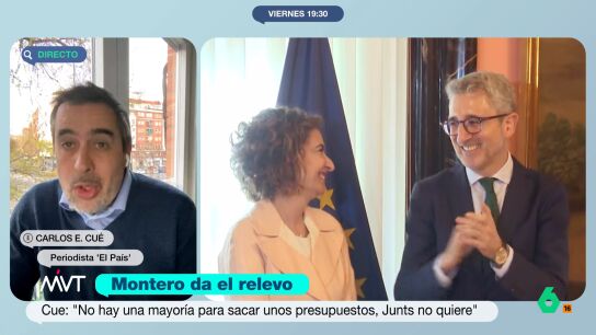 Carlos Cu&eacute; lo tiene claro: es "pr&aacute;cticamente imposible" que el Gobierno saque los PGE por "falta de apoyos"