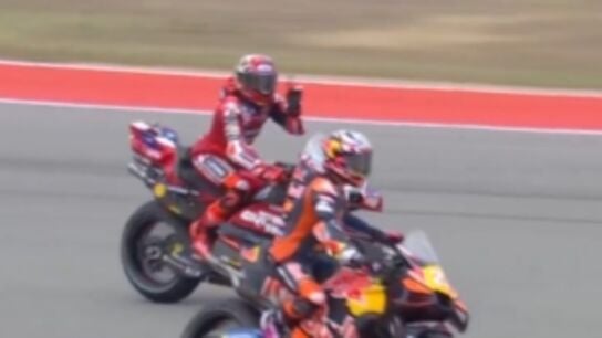 Marc M&aacute;rquez y Enea Bastianini 