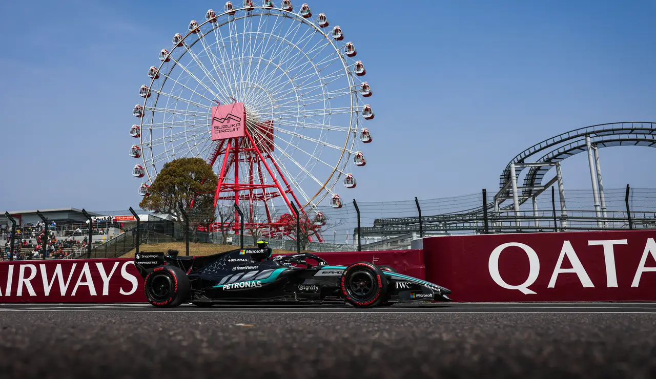Kimi Antonelli (Mercedes) durante la clasificación del GP de Japón