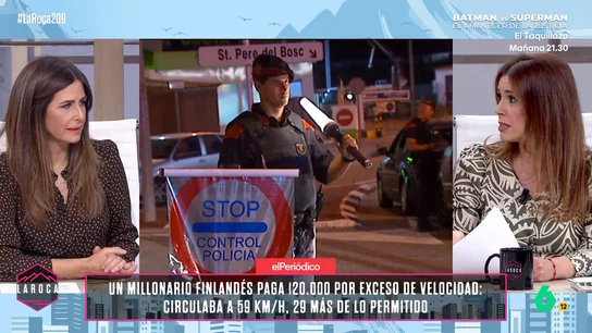 La reacción de Nuria Roca al enterarse de una multa por exceso de velocidad de 120.000 euros en Finlandia: "No puede ser" La reacción de Nuria Roca al enterarse de una multa por exceso de velocidad de 120.000 euros en Finlandia: "No puede ser"