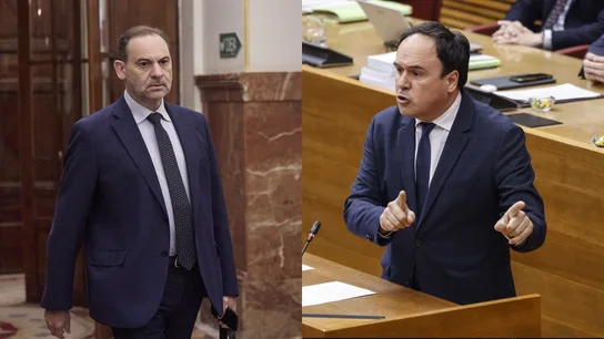 El exministro José Luis Ábalos y el president de la Generalitat valenciana, Juanfran Pérez Llorca. El exministro José Luis Ábalos y el president de la Generalitat valenciana, Juanfran Pérez Llorca.