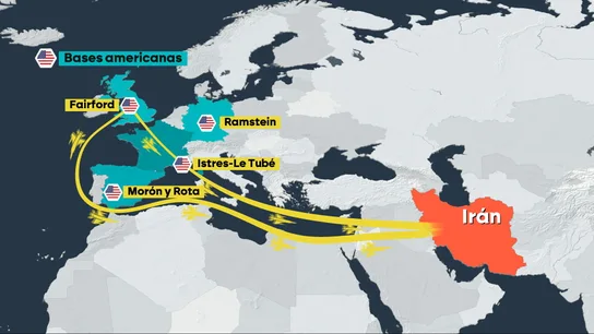 Nuevo 'no' a Estados Unidos: España cierra su espacio aéreo a todos los vuelos relacionados con la guerra en Irán Nuevo 'no' a Estados Unidos: España cierra su espacio aéreo a todos los vuelos relacionados con la guerra en Irán