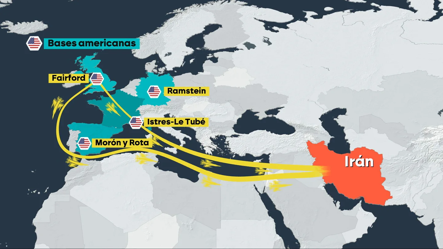 Nuevo 'no' a Estados Unidos: España cierra su espacio aéreo a todos los vuelos relacionados con la guerra en Irán Nuevo 'no' a Estados Unidos: España cierra su espacio aéreo a todos los vuelos relacionados con la guerra en Irán