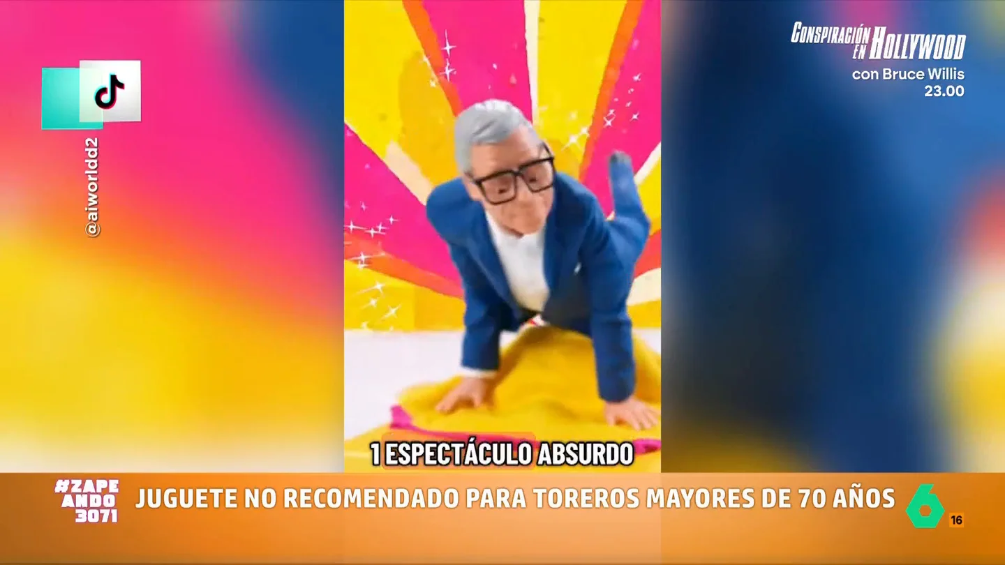 'Lanzan' un juguete basado en la 'performance' de Ortega Cano: "Lo más loco del ruedo" La Inteligencia Artificial vuelve a sorprendernos. En esta ocasión, generando el anuncio de un muñeco muy especial, que ha sido bautizado como 'Ortegakano bailón'. Descubre el anuncio en el vídeo principal.