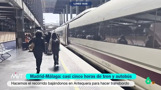 Sin AVE a Málaga en Semana Santa: Más Vale Tarde hace la travesía de casi cinco horas de tren y bus desde Madrid Sin AVE a Málaga en Semana Santa: Más Vale Tarde hace la travesía de casi cinco horas de tren y bus desde Madrid