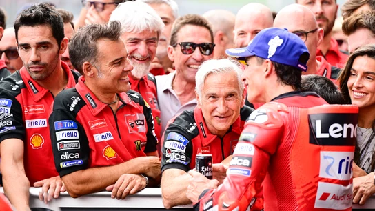 Davide Tardozzi y Marc Márquez Davide Tardozzi y Marc Márquez