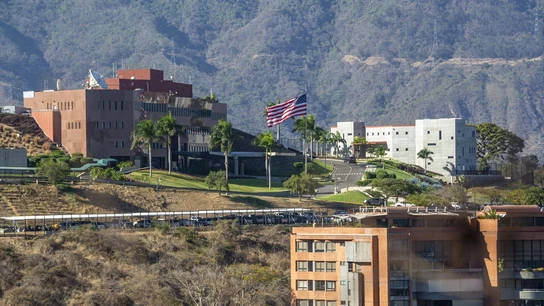 Imagen del edificio de la embajada de EEUU en Caracas. Imagen del edificio de la embajada de EEUU en Caracas.