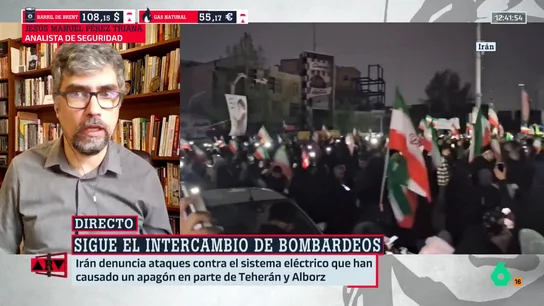 Pérez Triana analiza el apagón en Teherán y Alborz: "Es un giro de tuerca al comprobar que los bombardeos no están generando los efectos esperados, como provocar revueltas" Pérez Triana analiza el apagón en Teherán y Alborz: "Es un giro de tuerca al comprobar que los bombardeos no están generando los efectos esperados, como provocar revueltas"
