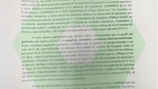 "&iquest;A qui&eacute;n atiendo antes, a un paciente de 50 a&ntilde;os o a uno de 24?": situaci&oacute;n "insostenible" en la Unidad de Cr&iacute;ticos Cardiol&oacute;gicos del hospital de La Paz en Madrid