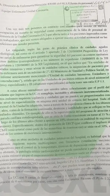 "¿A quién atiendo antes, a un paciente de 50 años o a uno de 24?": situación "insostenible" en la Unidad de Críticos Cardiológicos del hospital de La Paz en Madrid "¿A quién atiendo antes, a un paciente de 50 años o a uno de 24?": situación "insostenible" en la Unidad de Críticos Cardiológicos del hospital de La Paz en Madrid