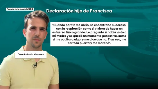 Declaración de José Antonio, hijo de Francisca Cadenas Declaración de José Antonio, hijo de Francisca Cadenas