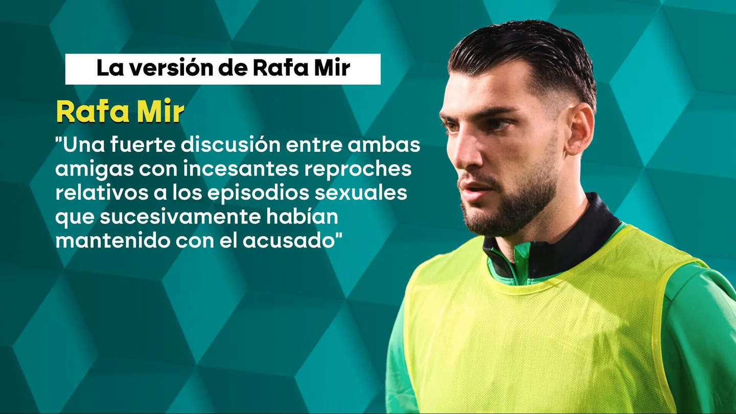 Rafa Mir minimiza a una pelea de celos la denuncia por agresión sexual por la que la Fiscalía le pide diez años de prisión Rafa Mir minimiza a una pelea de celos la denuncia por agresión sexual por la que la Fiscalía le pide diez años de prisión
