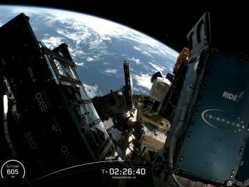 Momento en el que Space X confirma la salida al espacio del sat&eacute;lite firmado por Carlos Cuerpo
