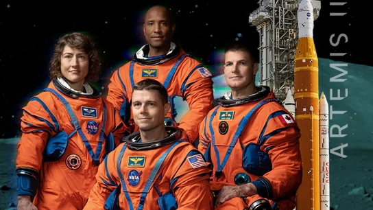 Los cuatro astronautas de la misión Artemis II. Los cuatro astronautas de la misión Artemis II.