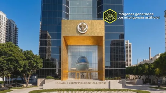 Mucho oro y un museo de aviones, pero ni un solo libro: así será la biblioteca capricho de Trump con 50 pisos en Miami Mucho oro y un museo de aviones, pero ni un solo libro: así será la biblioteca capricho de Trump con 50 pisos en Miami