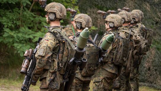 Imagen de archivo de militares alemanes