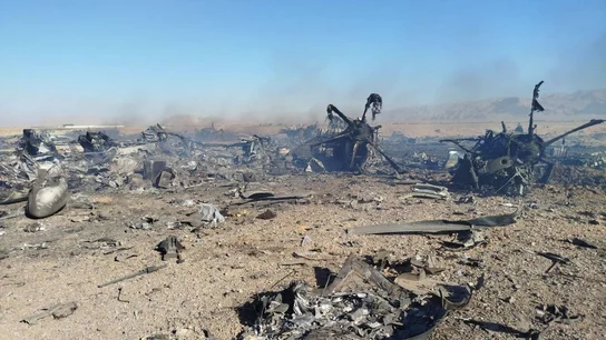 Imagen difundida por Irán de la aeronave destruida de Estados Unidos Imagen difundida por Irán de la aeronave destruida de Estados Unidos