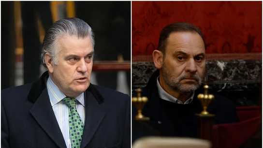 A la izquierda, Luis Bárcenas; a la derecha, José Luis Ábalos A la izquierda, Luis Bárcenas; a la derecha, José Luis Ábalos