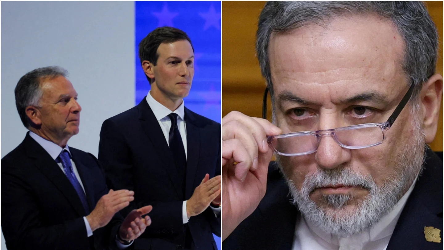 Steve Witkoff, Jared Kushner y Abbas Araqchi Steve Witkoff, Jared Kushner y Abbas Araqchi