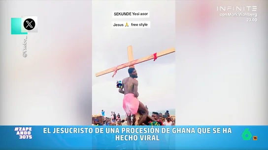 La indescriptible procesión del 'Jesucristo perreador' de Ghana En Ghana, un hombre que encarnaba a Jesucristo crucificado en una procesión termina llevando al siguiente nivel su éxtasis religioso y deja para la posteridad una coreografía que ya se ha hecho viral.