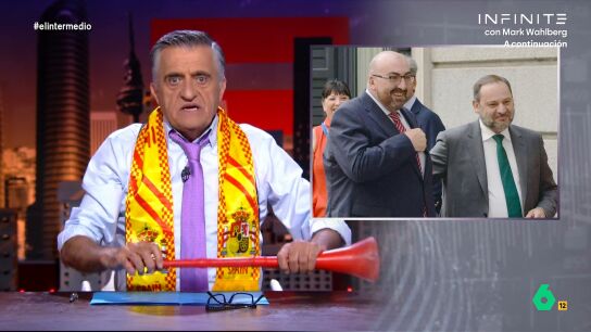 Wyoming celebra a lo S&aacute;nchez los 22 millones de afiliados: "El m&iacute;ster conseguir&aacute; que ning&uacute;n espa&ntilde;ol est&eacute; en el banquillo, menos Koldo y &Aacute;balos"