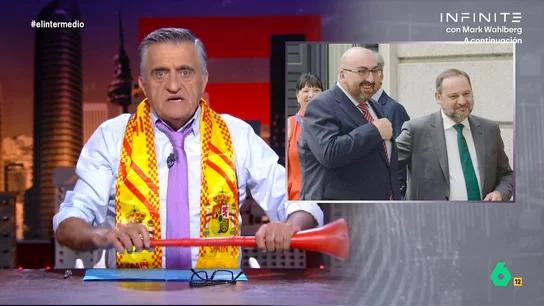 Wyoming celebra a lo Sánchez los 22 millones de afiliados: "El míster conseguirá que ningún español esté en el banquillo, menos Koldo y Ábalos" Wyoming celebra a lo Sánchez los 22 millones de afiliados: "El míster conseguirá que ningún español esté en el banquillo, menos Koldo y Ábalos"