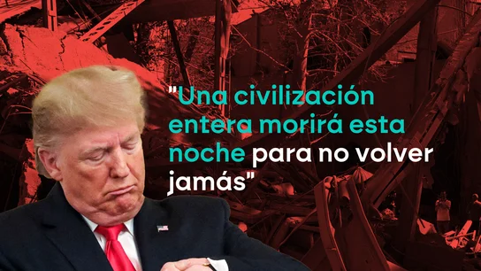 Trump reitera su amenaza a Irán: "Toda una civilización morirá esta noche" Trump reitera su amenaza a Irán: "Toda una civilización morirá esta noche"