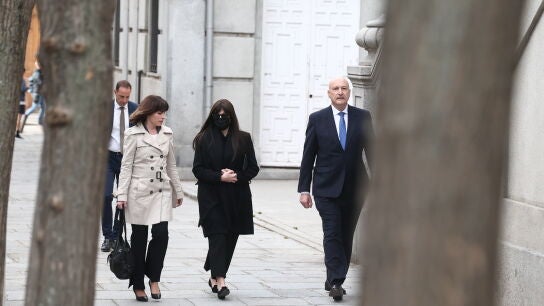 J&eacute;ssica Rodr&iacute;guez a su llegada al Tribunal Supremo este martes.