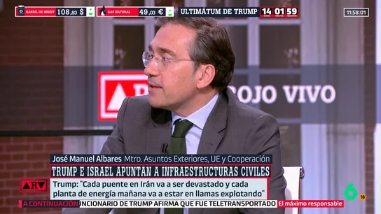 Albares advierte del peligro de un guerra extendida en el tiempo: "Veo un lógica de guerra perpetua en Oriente Medio" Albares advierte del peligro de un guerra extendida en el tiempo: "Veo un lógica de guerra perpetua en Oriente Medio"
