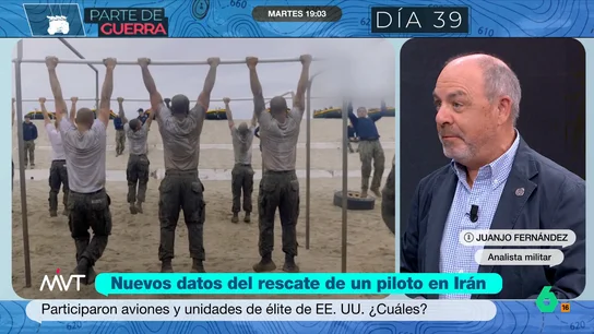 Del helicóptero de la época de Vietnam a la élite de los Seal: Juanjo Fernández analiza las armas en el rescate del piloto de EEUU Juanjo Fernández, analista militar, analiza en este vídeo dos aspectos clave en el exitoso rescate del piloto de Estados Unidos derribado en Irán: el 'Team Six' de los Navy Seals y el helicóptero conocido como "el huevo asesino".