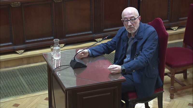 Ignacio Zald&iacute;var, ex alto cargo de Adif, durante su declaraci&oacute;n ante el Supremo