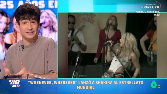 Necko Vidal analiza el éxito de 'Whenever, Wherever' de Shakira: la canción cumple 25 años La popular canción de la cantante colombiana celebra este 2026 su 25 aniversario. Como indica Vidal, el tema consiguió convertir a la artista en un fenómeno global.