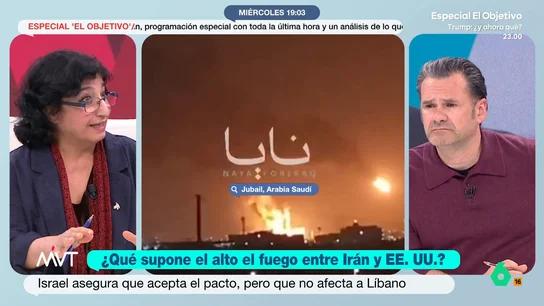 Nazanin Armanian asegura que Trump "ha dejado tirados" a sus aliados árabes: "Les ha dicho 'me voy, ya os apañaréis'" Nazanin Armanian asegura que Trump "ha dejado tirados" a sus aliados árabes: "Les ha dicho 'me voy, ya os apañaréis'"