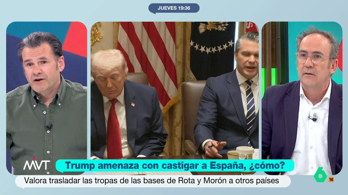 Iñaki López responde a las amenazas de Trump a España Más Vale Tarde debate sobre las amenazas de Donald Trump, que ha vuelto a hablar de la salida de Estados Unidos de la OTAN y castigar a países como España por no apoyarle en la guerra de Irán.