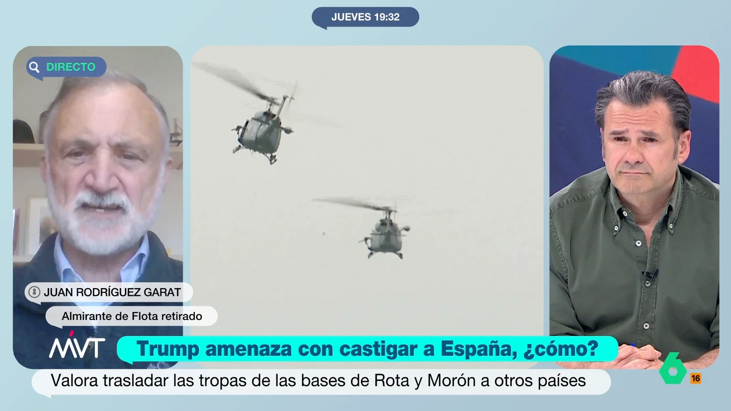Juan Rodríguez Garat cree que es "imposible" que Trump traslade la base de Rota: "Es una base aérea y una naval en el mismo recinto" El presidente de Estados Unidos ha amenazado con abandonar la OTAN y, además, también ha señalado que estaría dispuesto a trasladar tanto la base de Morón como la de Rota, en Cádiz.
